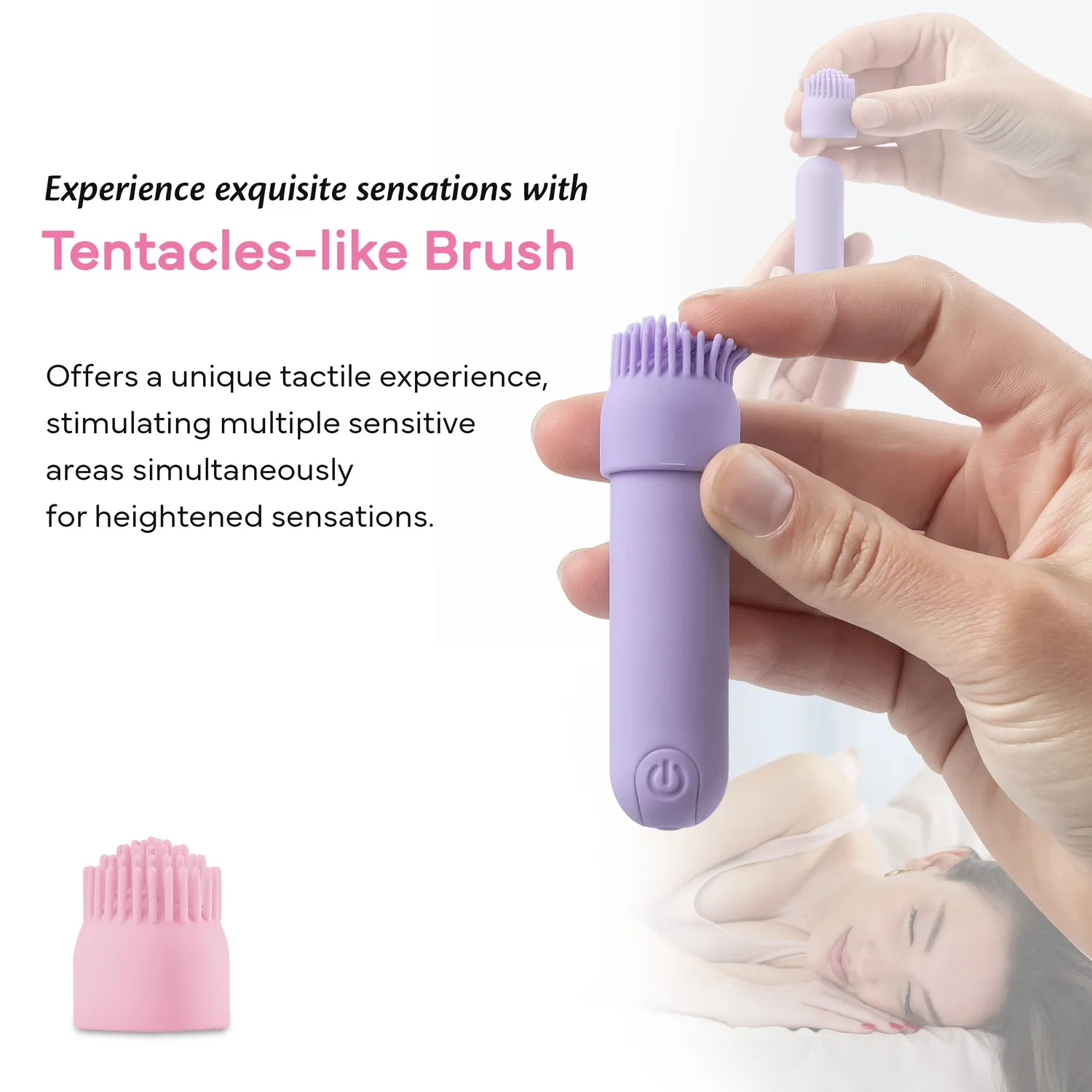 Fae Joy bullet vibrator met opzetstukken
