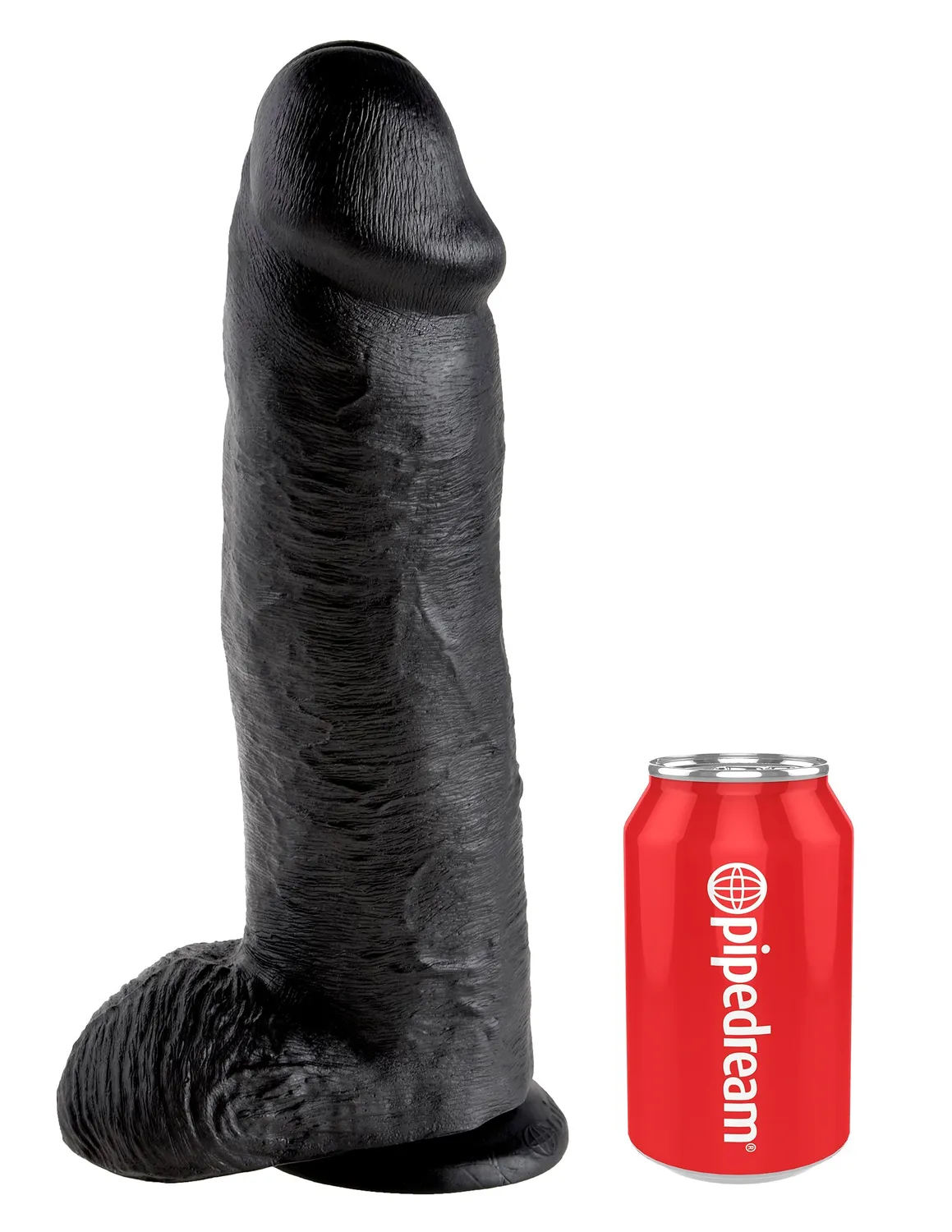 Pipedream King Cock 12 inch dildo met ballen zwart