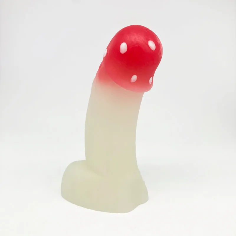 Tentickle Woodsman Mushroom dildo medium super soft glow