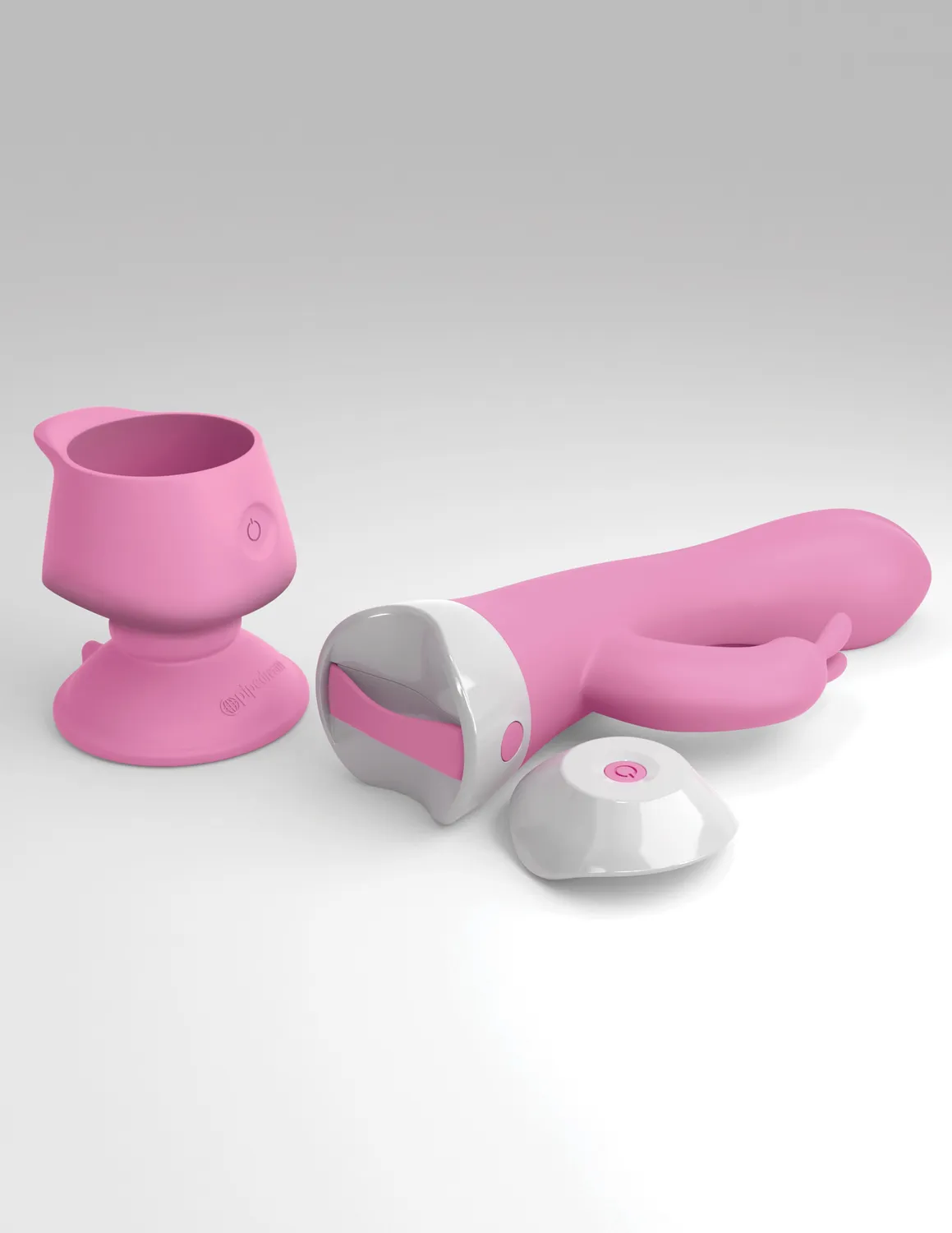 Pipedream 3Some Wall Banger Rabbit konijnenvibrator zuignap