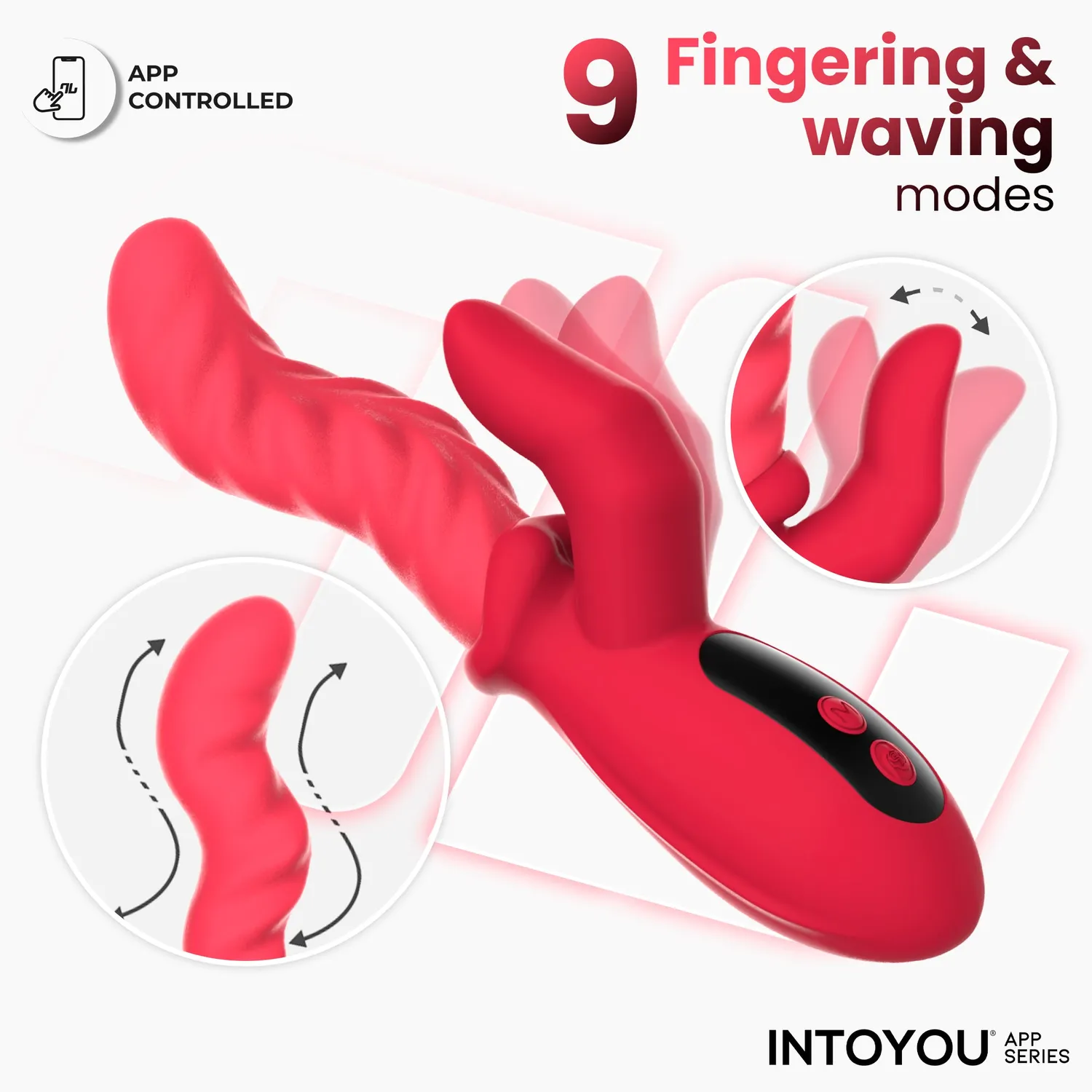 Intoyou Tingly waving vibrator clitorisvinger met app