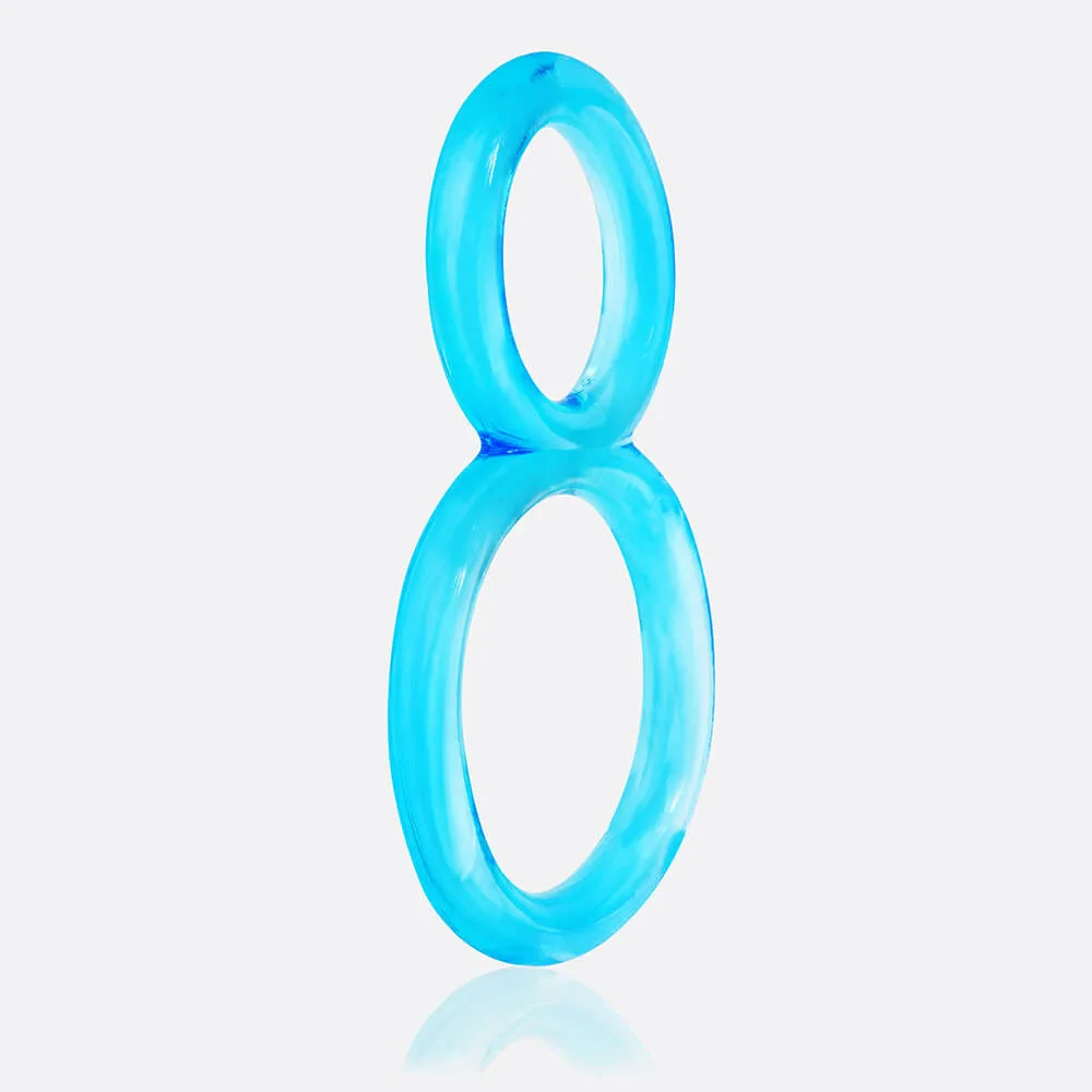 Screaming O Ofinity cockring blauw dubbel rekbaar