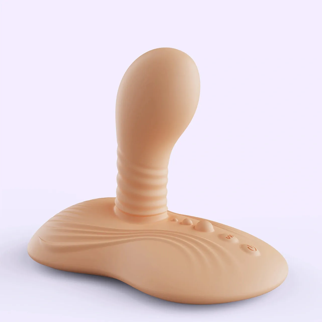 Beisar Robinson berijdbare vibrator beige zuignap