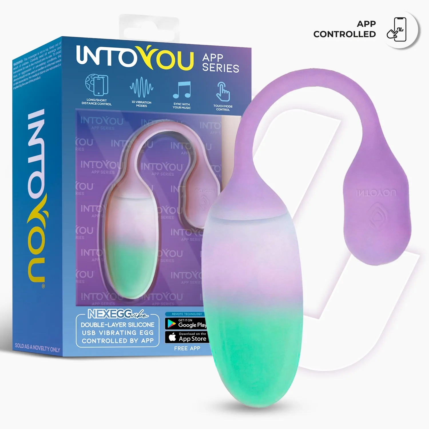 Intoyou NexEgg Tril-ei met App Lila/Pistache 10 standen