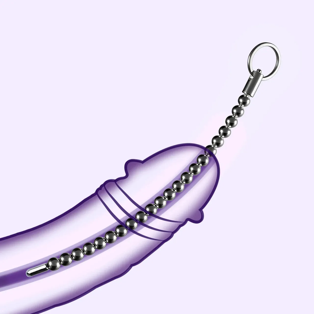 Beisar Priapus urethrasound 4 mm satin silver rvs