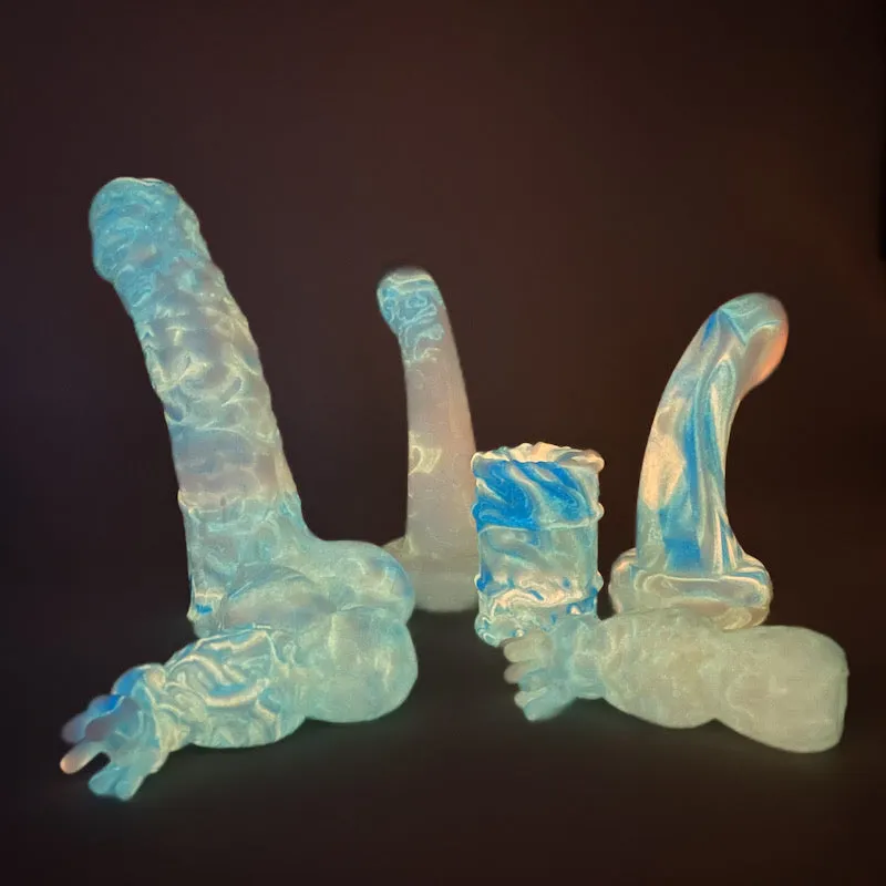 Tentickle Toxxxik Trans Pride mini stroker glow in the dark