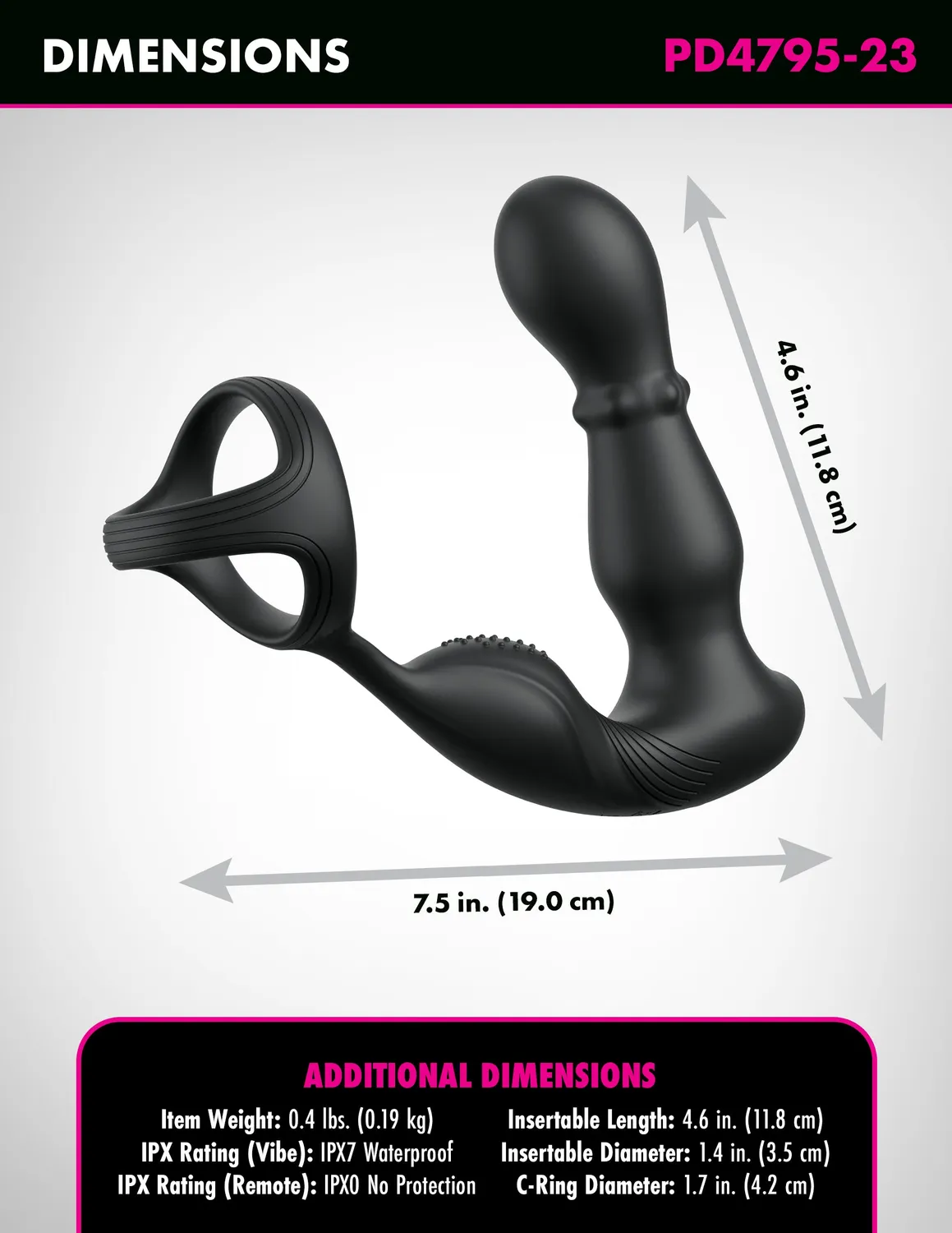 Pipedream Anal Fantasy Elite Ass-Gasm Slide & Glide prostaatvibrator