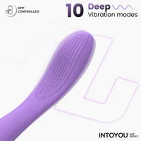 Intoyou Neya G-spot vibrator met app paars gebogen