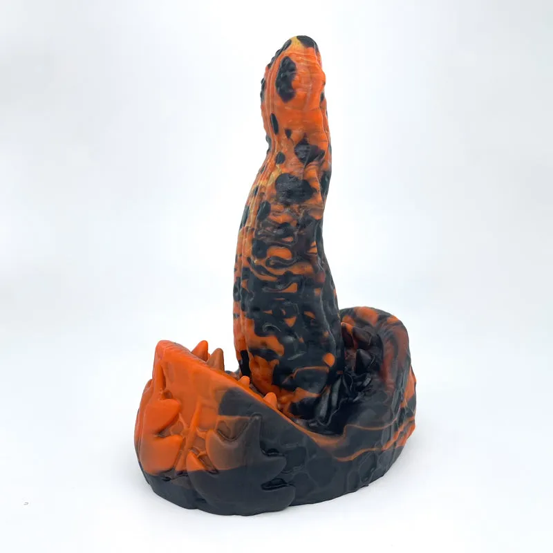 Tentickle Meenus Fire Frog dildo small soft glow