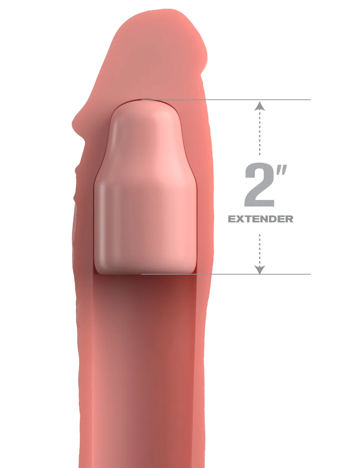 Pipedream Fantasy X-Tensions 2 inch Silicone X-tension Penis Sleeve Extra