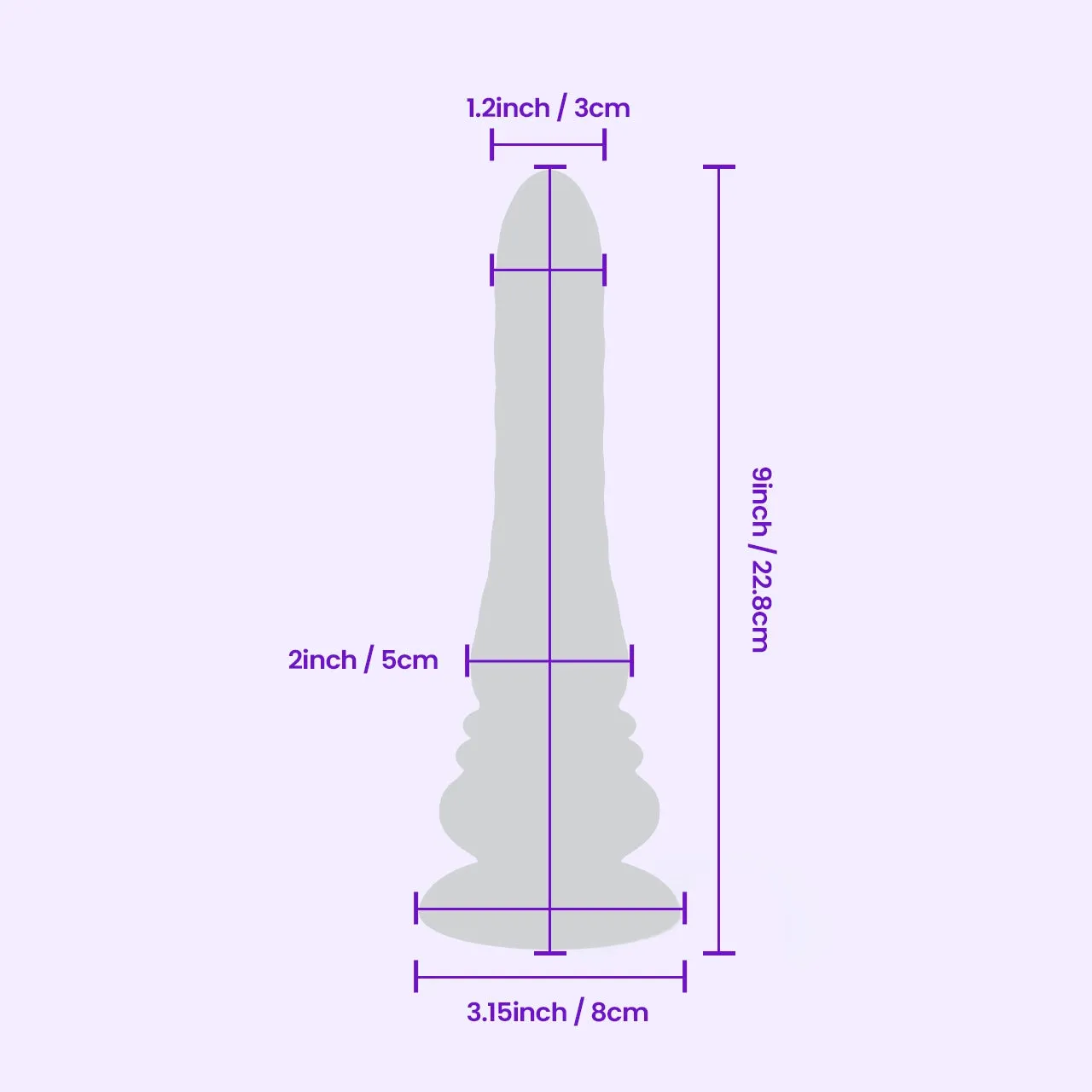 Beisar Phantom zuigdildo fantasy zwart 23 cm