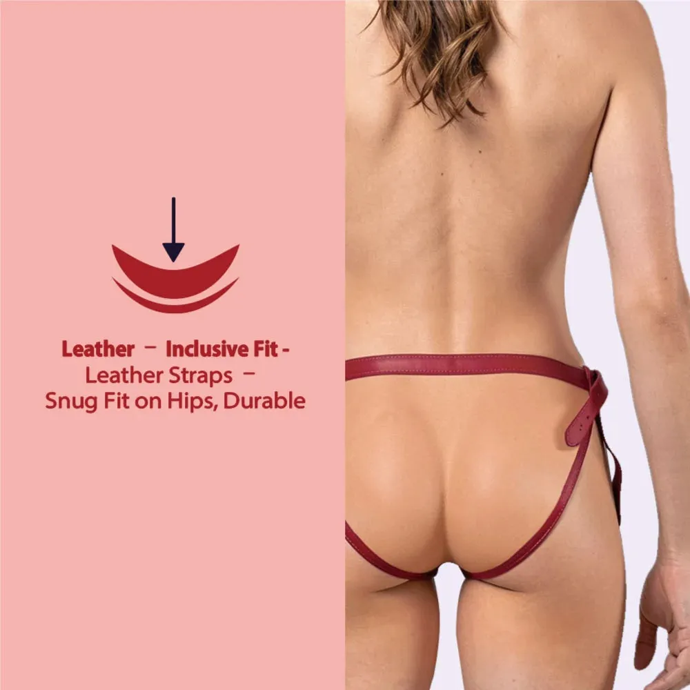 Beisar Bondage Pleasure Set Divers strap-on set rood siliconen