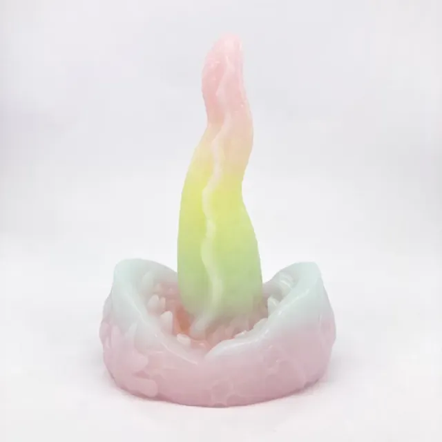Tentickle Meenus Pastel Rainbow dildo small soft