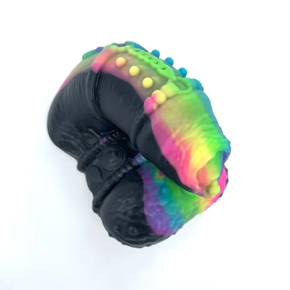 Tentickle Xerxes Black Rainbow packer soft beweegbaar