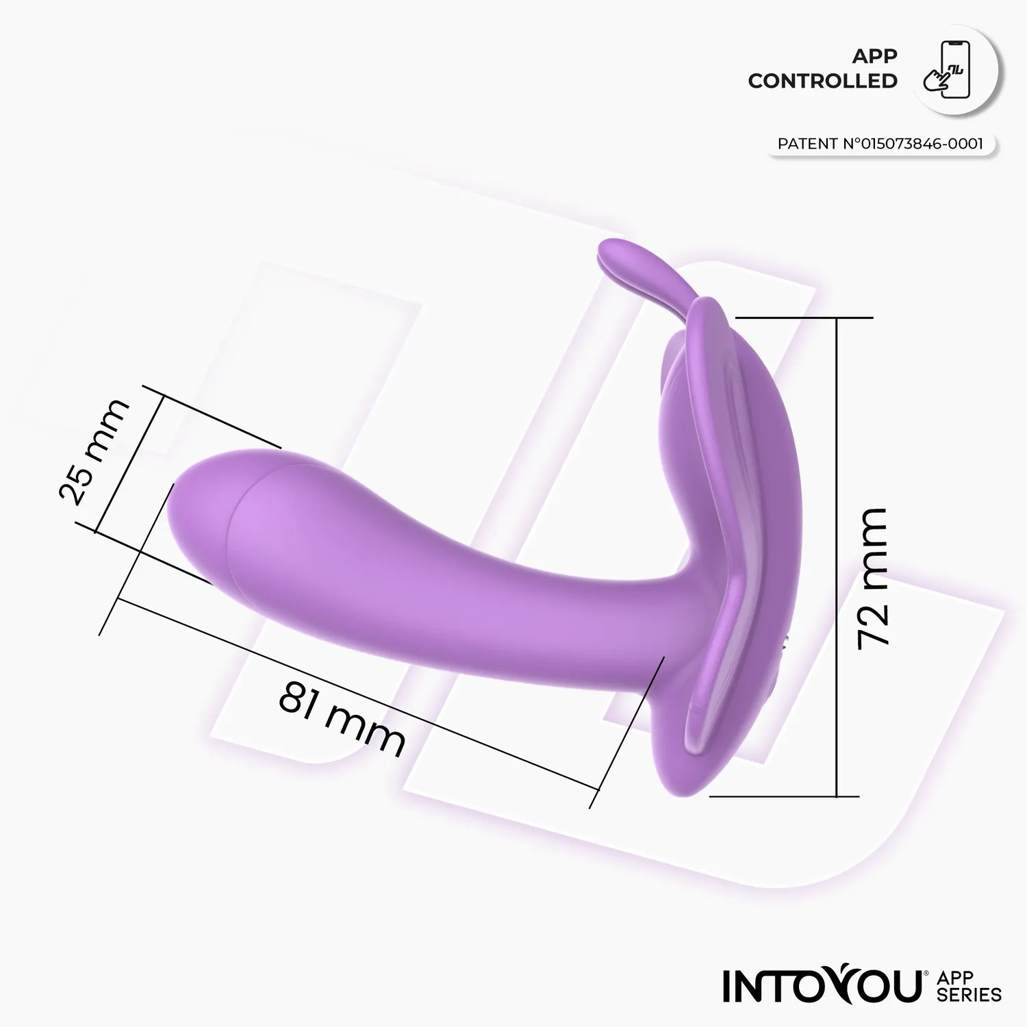Intoyou Wingy vlindervibrator met app lavendel