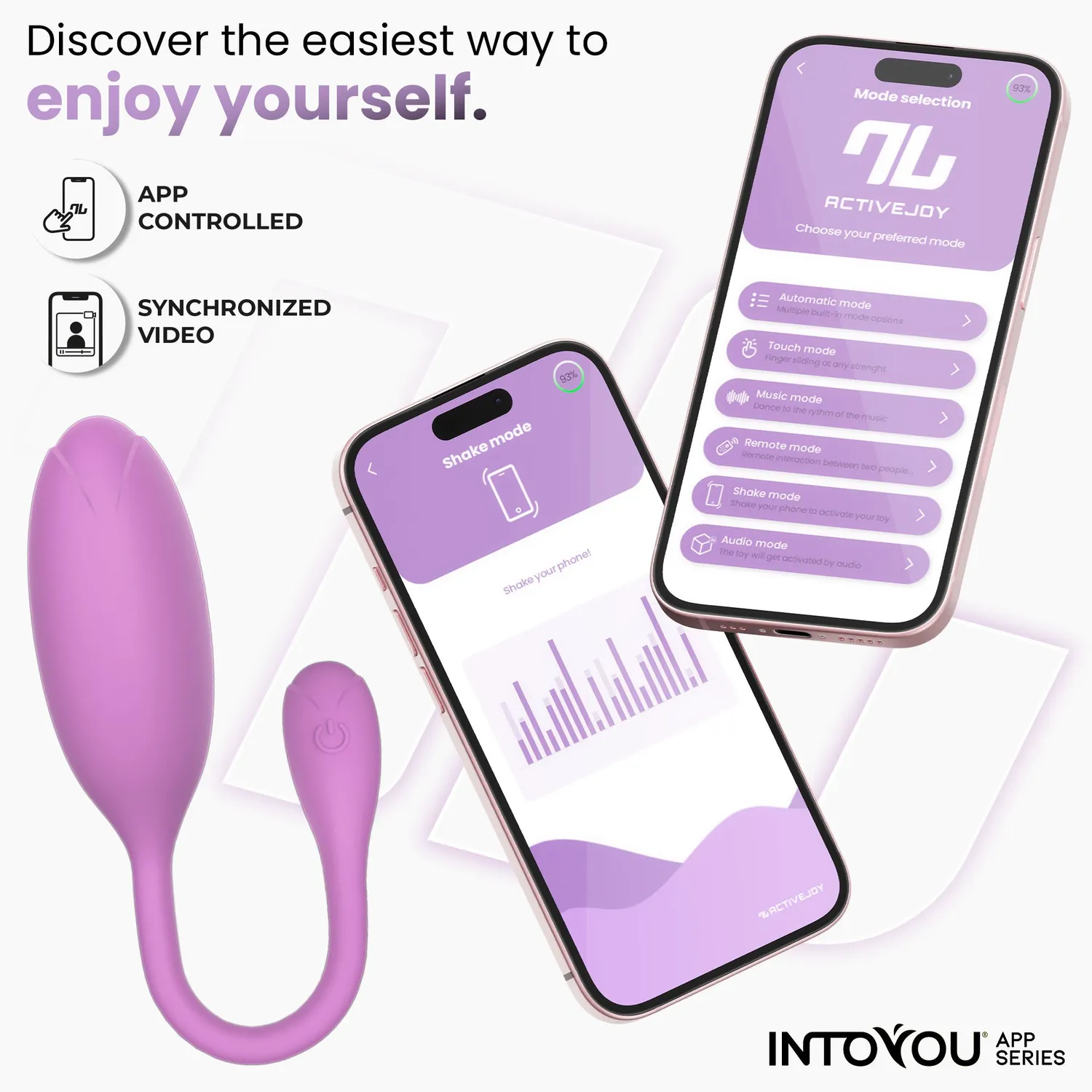Intoyou Logan Vibratie-ei Paars siliconen