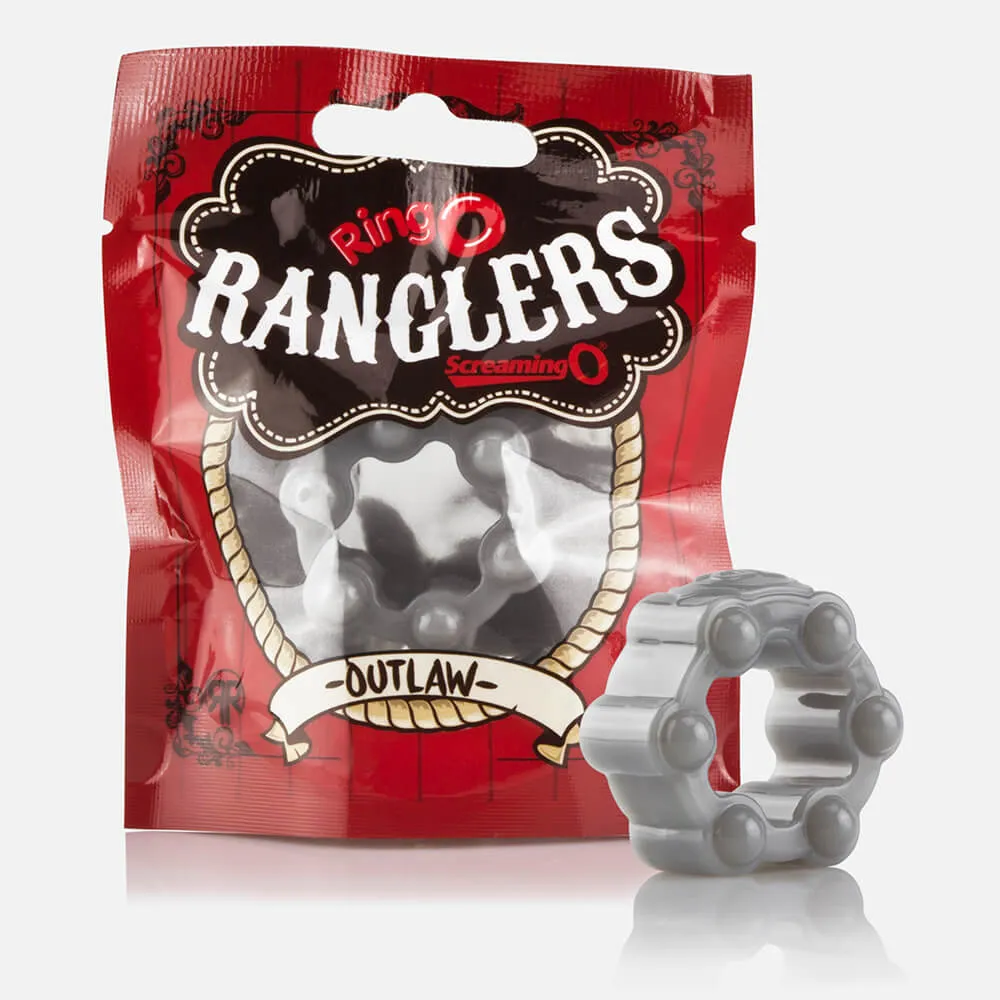 Screaming O Ring O Ranglers Outlaw Cockring Zwart elastisch