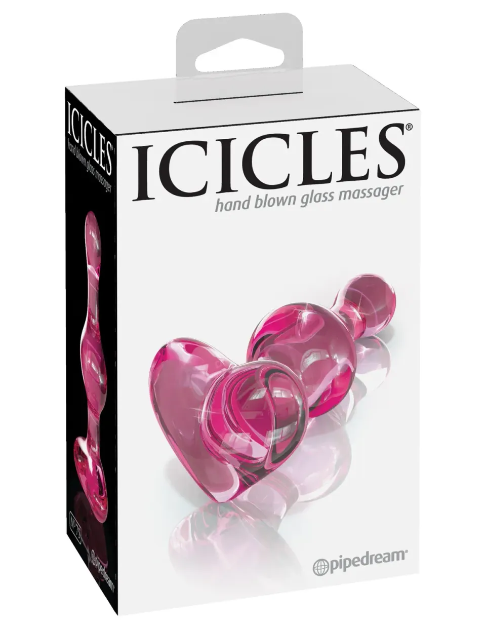 Pipedream Icicles No. 75 glazen dildo roze anaal