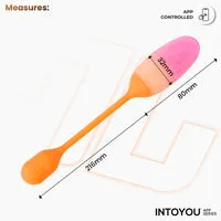Intoyou NexEgg vibrerend ei met app oranje/roze