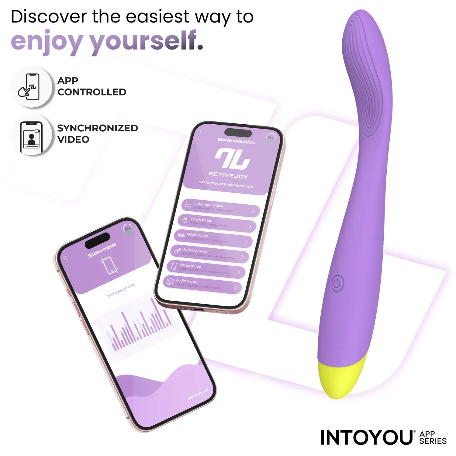 Intoyou Neya G-spot vibrator paars met app