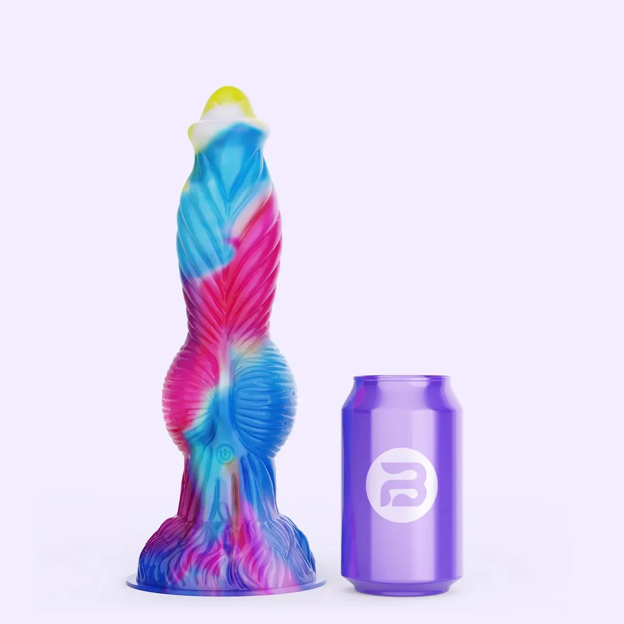 Beisar PhoenixGP fantasy dildo blauw-roze met app 26 cm
