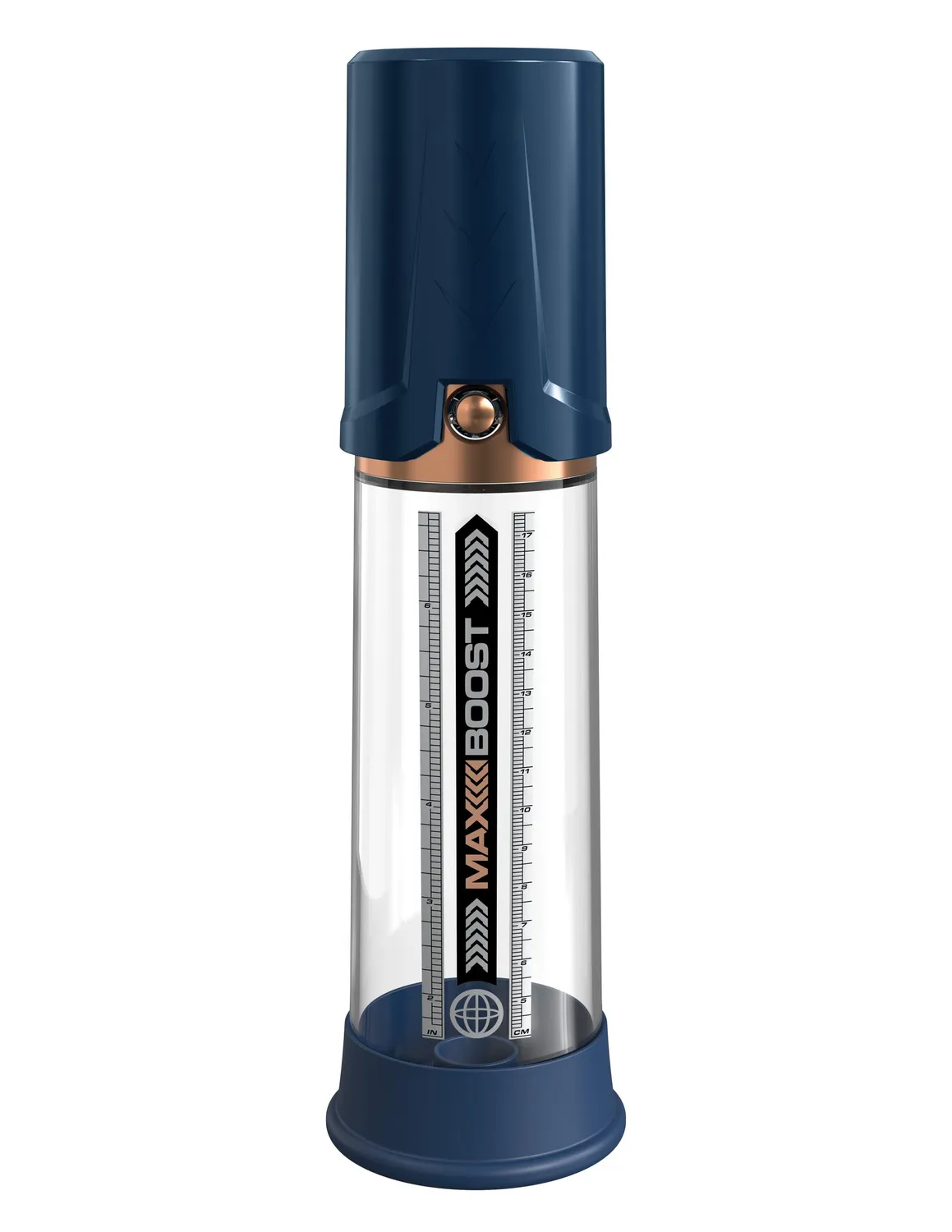 Pipedream Pump Worx Max Boost penispomp blauw transparant