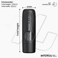 Intoyou Egor Masturbator Stotend Roterend Zwart Turbo