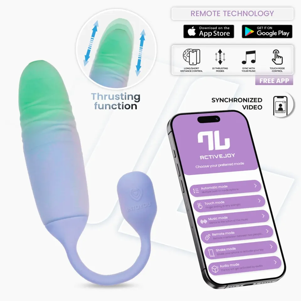 Intoyou NexEgg Motion vibro-ei lila pistache met app