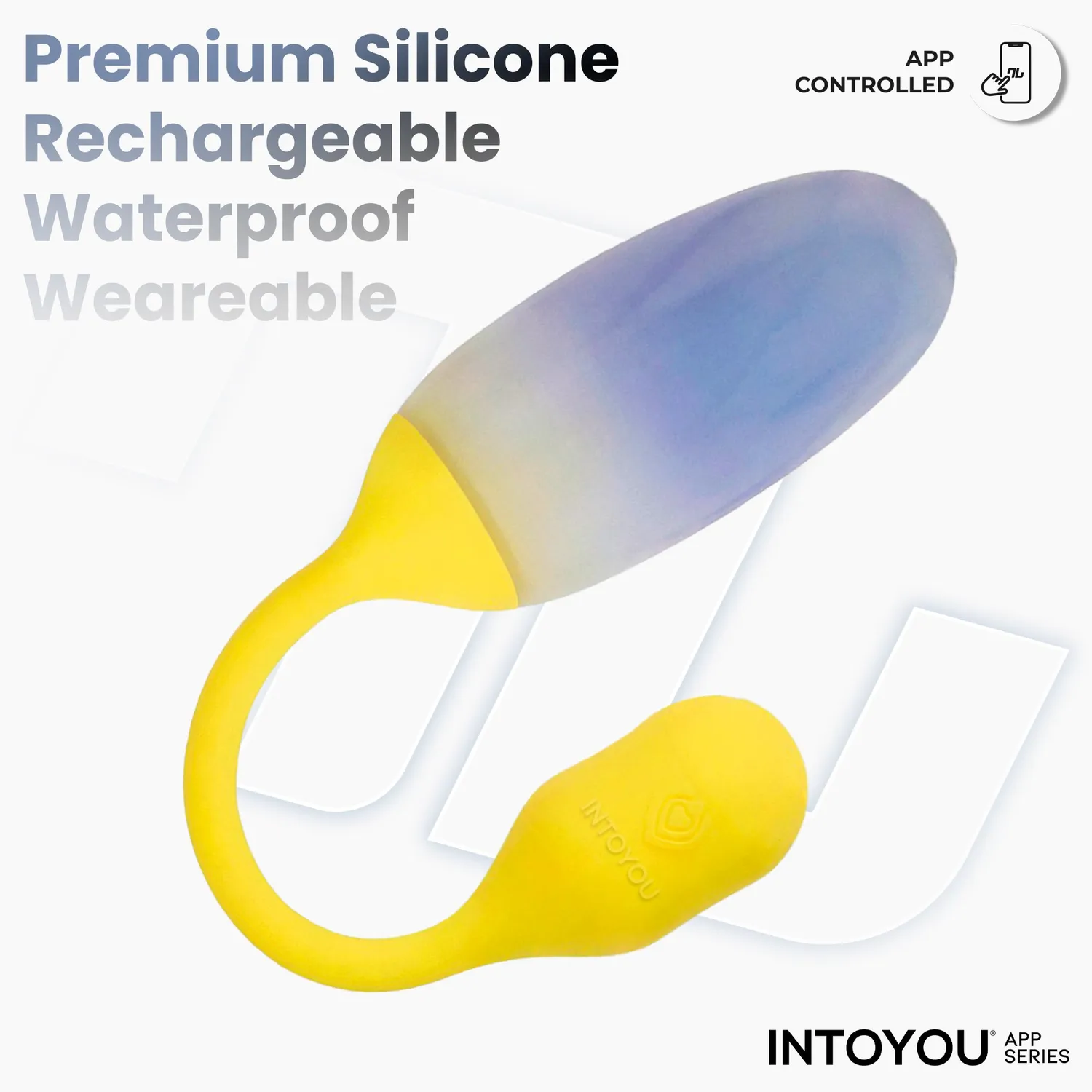 Intoyou NexEgg vibratie-ei geel-paars met app