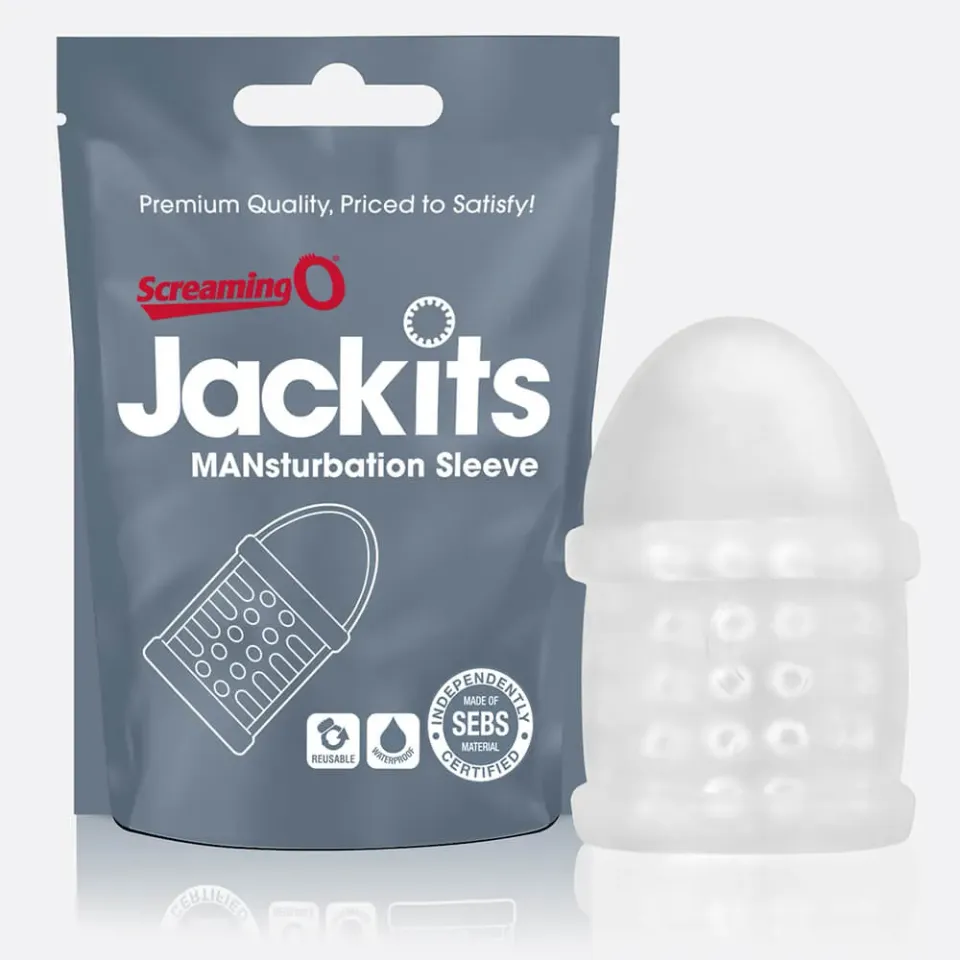 Screaming O Jackits MANsturbation Sleeve masturbator clear