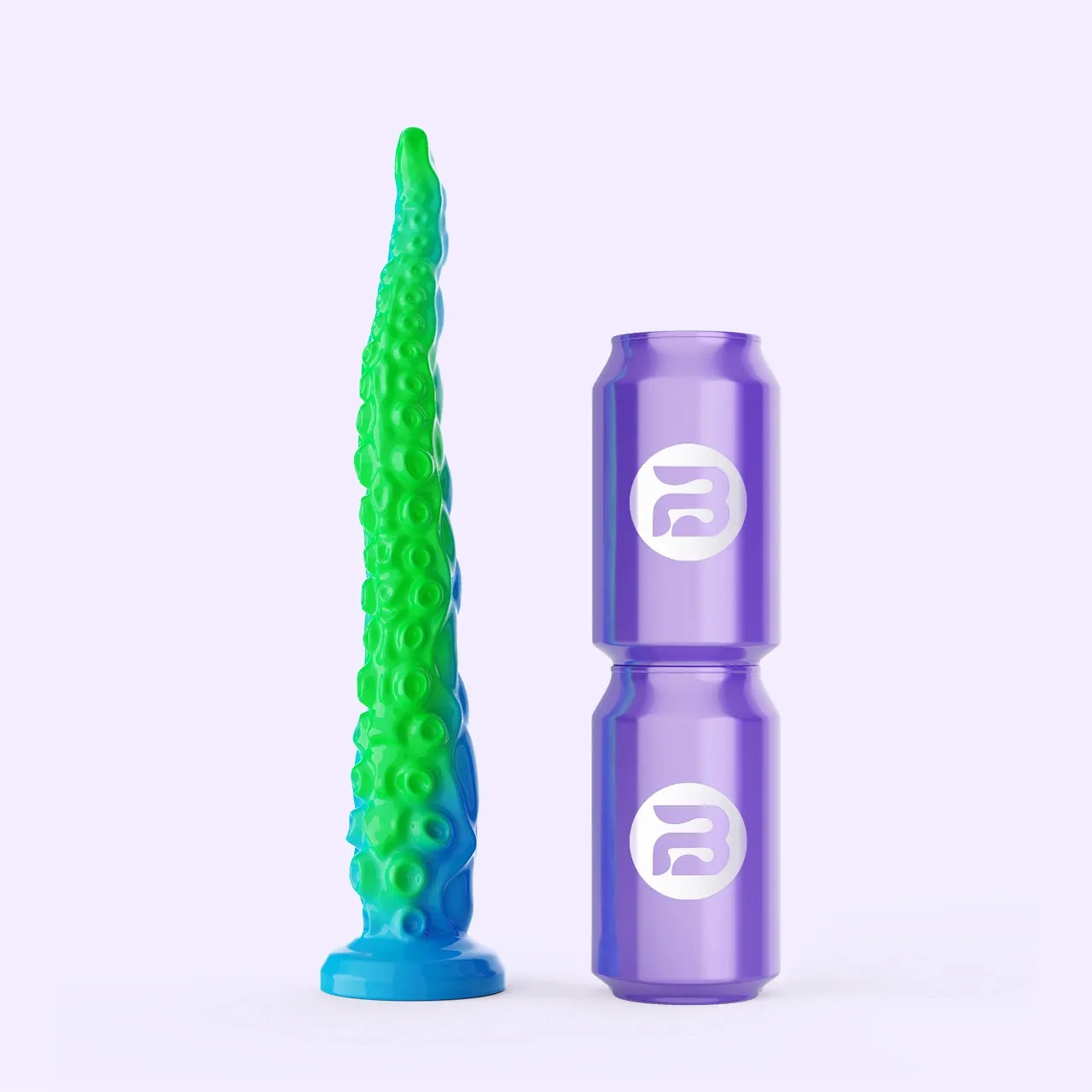 Beisar Divers dildo groen glow in the dark tentakel