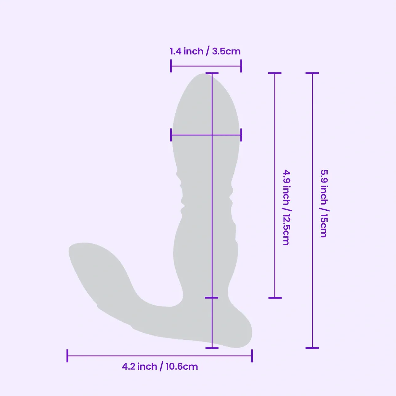 Beisar VividPulse draagbare vibrerende dildo zwart