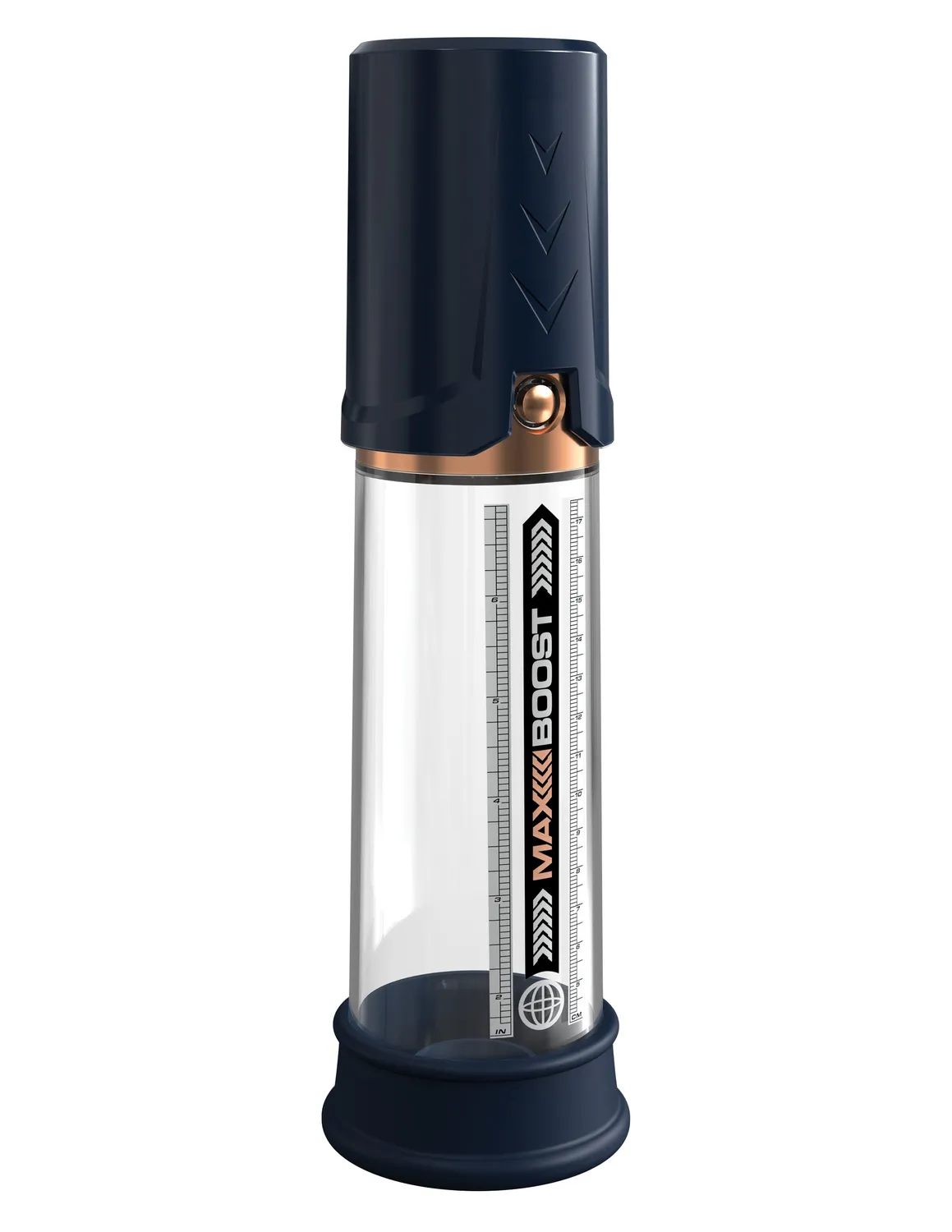 Pipedream Pump Worx Max Boost penispomp blauw transparant