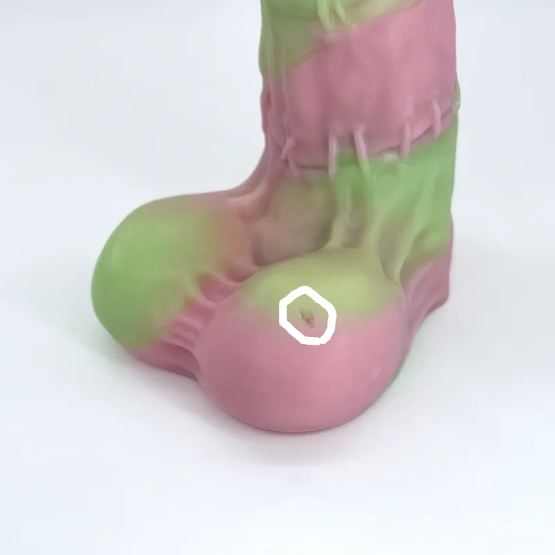 Tentickle Frankie Marble Spiral dildo pastel pink-groen small medium