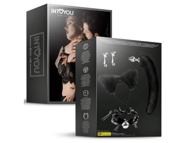 Intoyou BDSM Line Cosplay Set 4-delig rollenspel fantasie