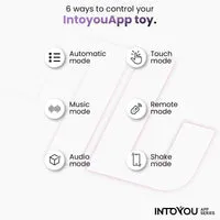 Intoyou vibratie-ei roterende balletjes paars met app