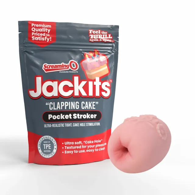 Screaming O Jackits Clapping Cake masturbator roze textuur