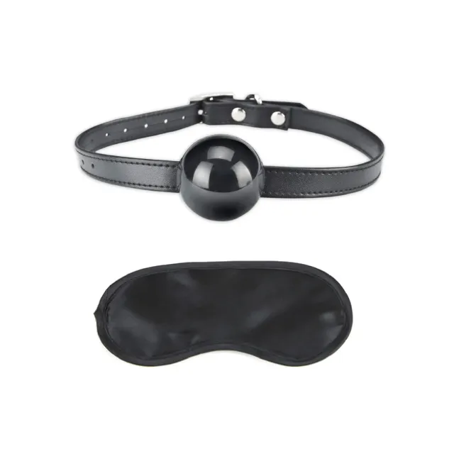 Lux Fetish Silicone Ball Gag ballgag met blinddoek