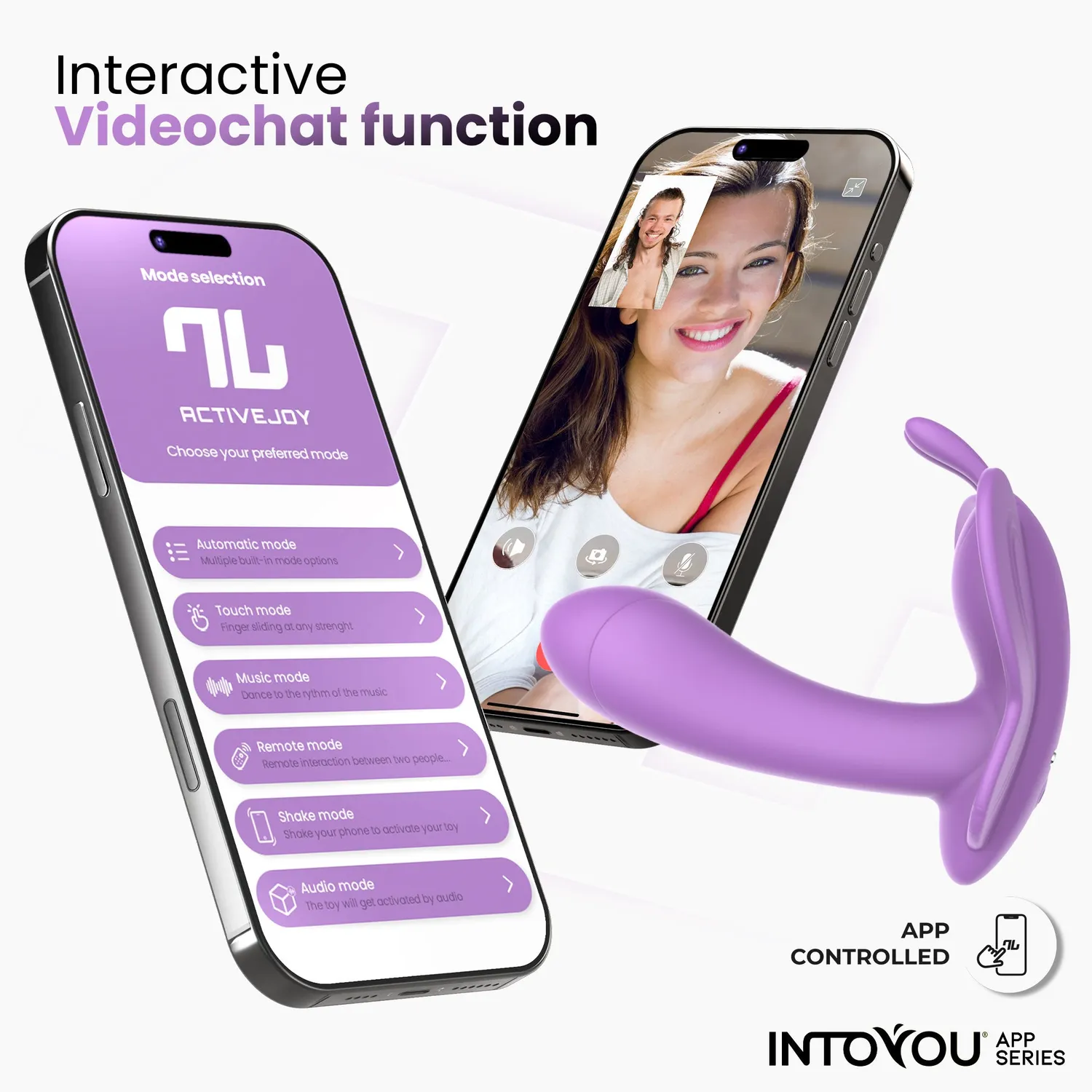 Intoyou Wingy vlindervibrator met app lavendel