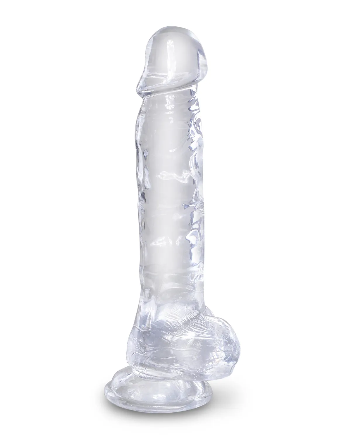 Pipedream King Cock Clear 8 inch realistische dildo transparant