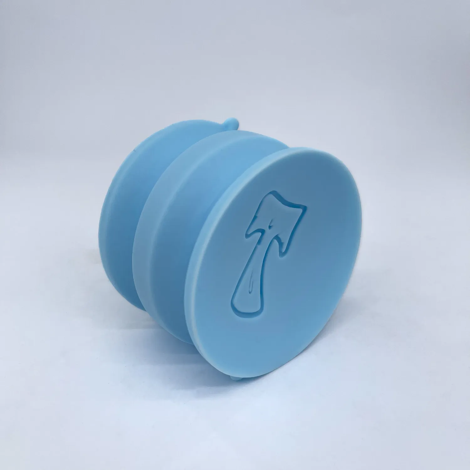 Tentickle Double Sided zuignap pastelblauw medium