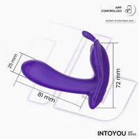 Intoyou Wingy vlindervibrator paars met app