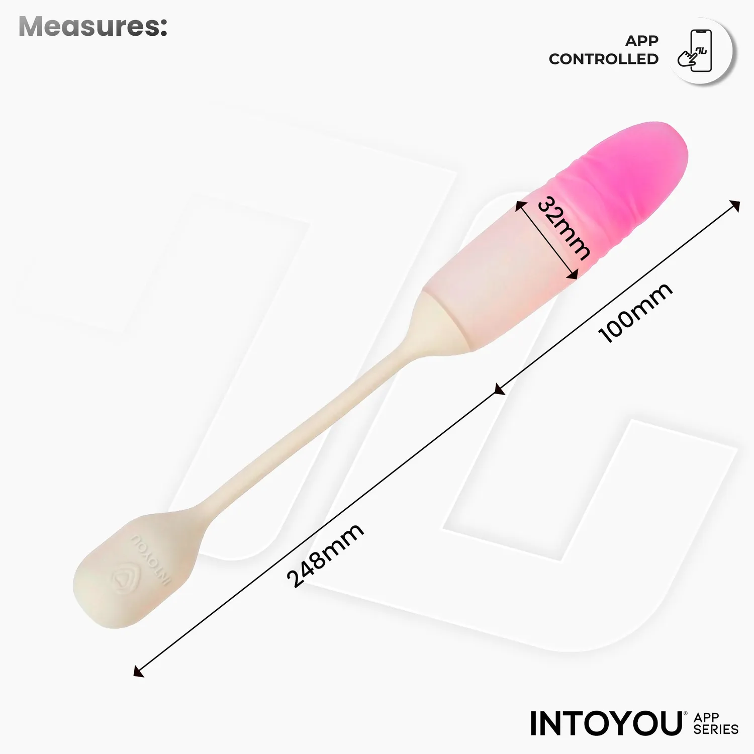 Intoyou NexEgg Motion vibratie-ei thrusting beige/roze