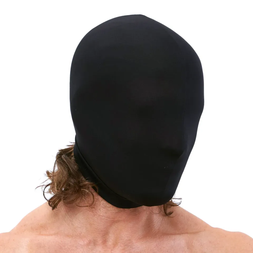 Lux Fetish Blackout Stretch Hood masker zwart
