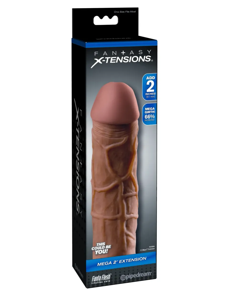 Pipedream Fantasy X-tensions Mega 2 penis sleeve 5 cm