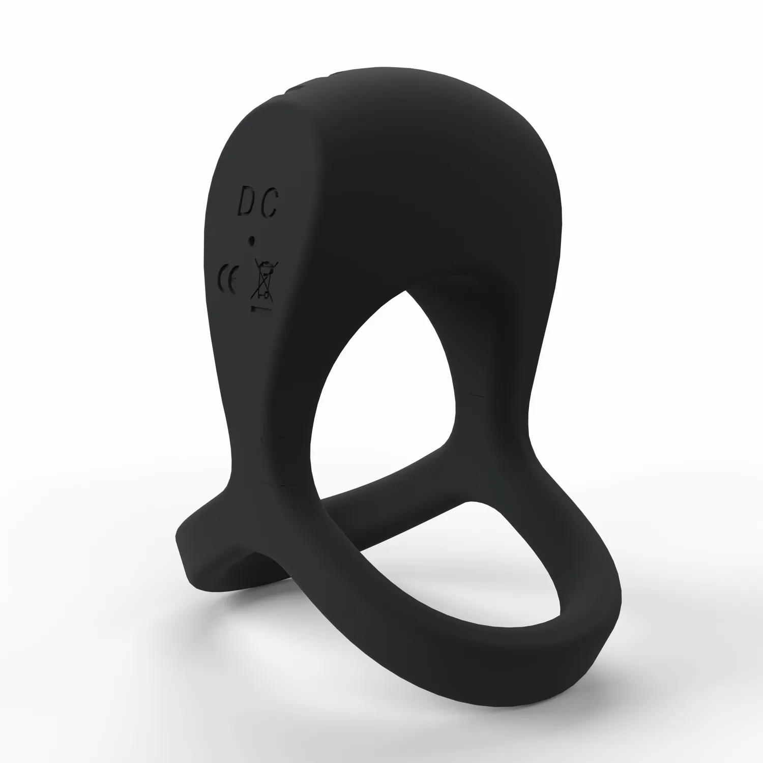 Screaming O BigO Pro vibrerende cockring zwart met ballenband