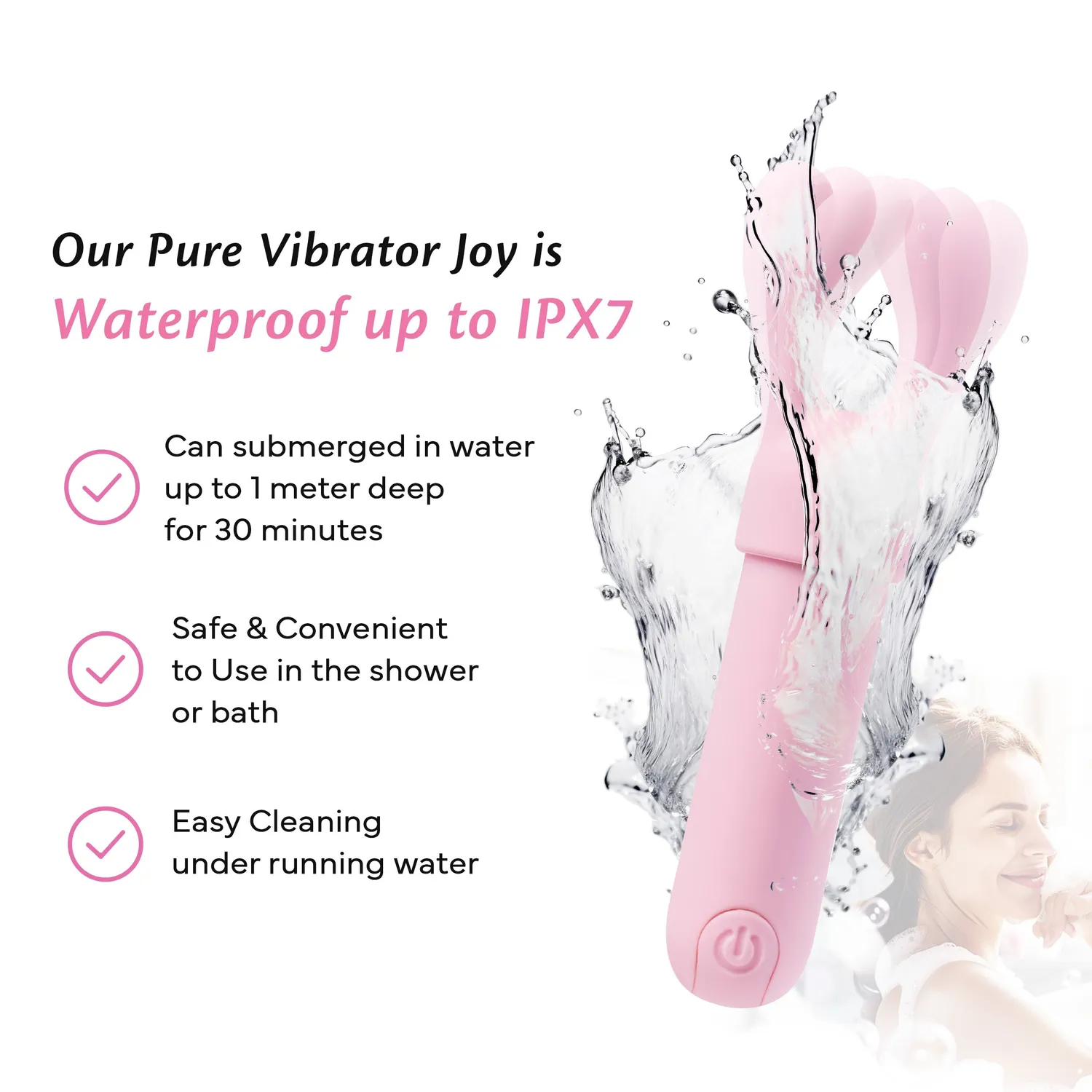 Fae Joy bullet vibrator met opzetstukken