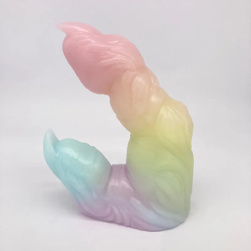 Tentickle Wölfing Pastel Rainbow dildo medium OO50