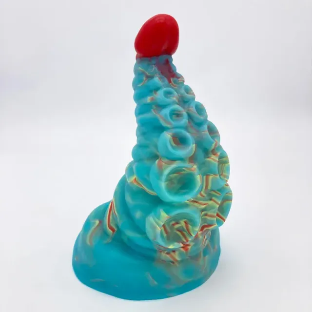 Tentickle Tenton Blue Hawaiian dildo medium zacht silicone