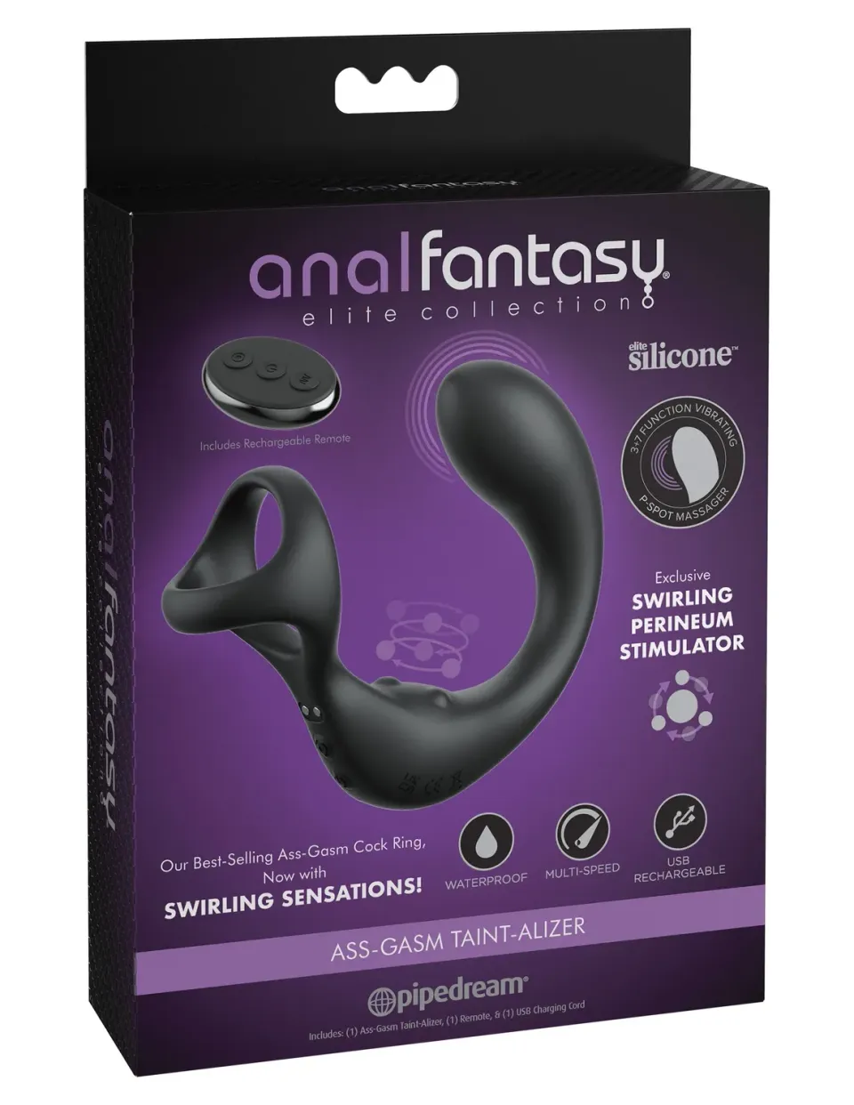 Pipedream Anal Fantasy Ass-gasm Taint-alizer anale vibrator roterend